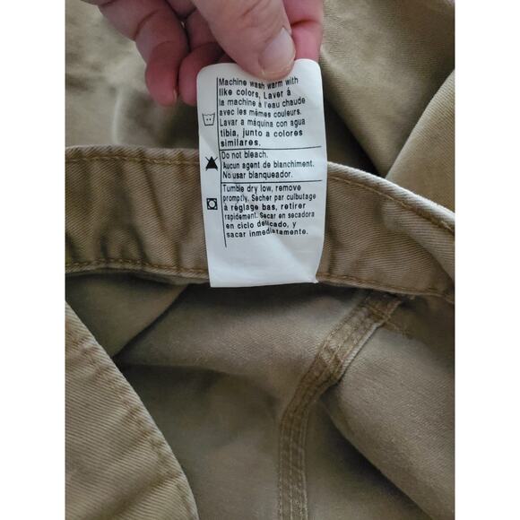 Carhartt Relaxed Fit Washed Twill Dungaree Dark Khaki Pants 40 x 30 B324-DKH - Picture 9 of 9